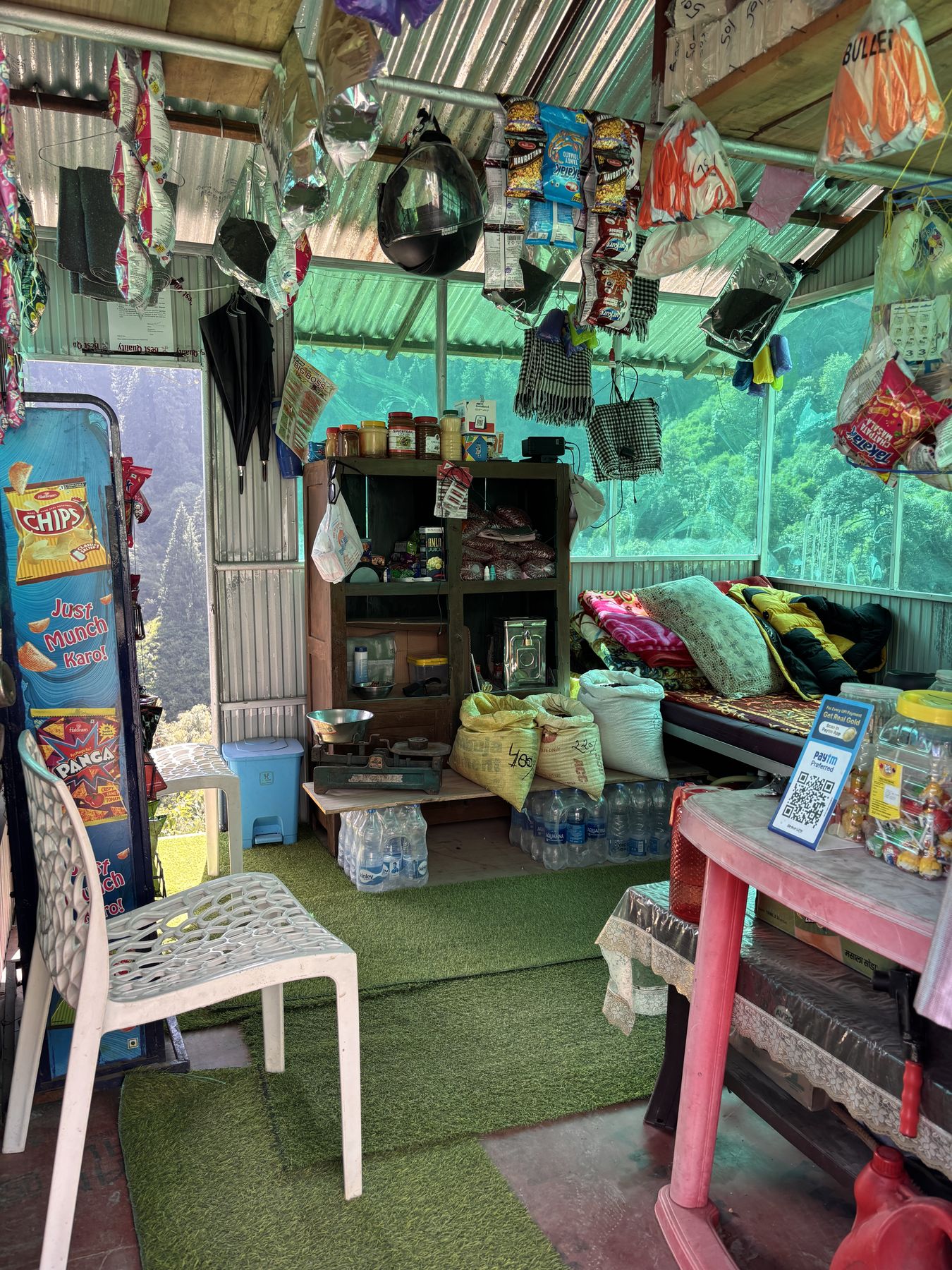 The shop counter